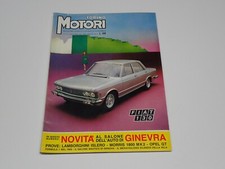 TORINO MOTORI N° 101 DEL 1969 FIAT ABARTH 2000 FERRARI P6 OPEL GT FIAT 130 