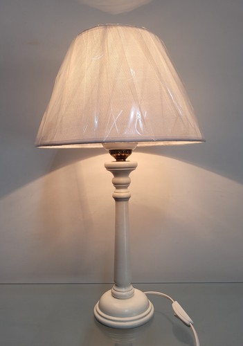 Lampada classica legno con