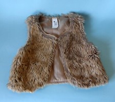 C&A Here There Gilè Bambino/a Pelliccia sintetica Beige Poliestere - Tg. 134/140