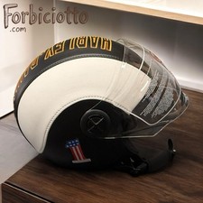 Casco Vintage in Pelle