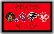 Bandiera ricordo ATLANTA tutto il giorno sport memorabile 90x150cm3x5ft miglior banner