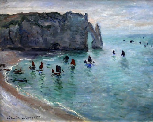 Etretat porta aval barche - la,