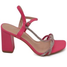Sandalo donna ecopelle fucsia
