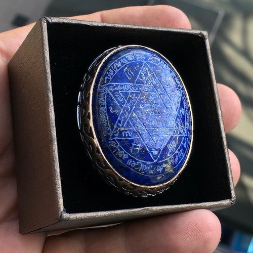 Enorme anello lapislazzuli