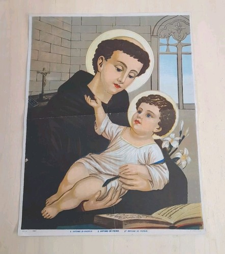 Antica stampa sant antonio - stampa, da
