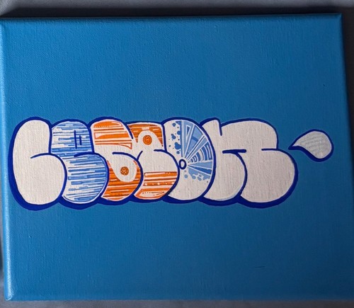 Street art graffi urban tela - street,
