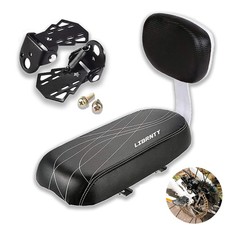 Seggiolino Posteriore Bicicletta per Bambini, Sedile Cuscino con Pedalini