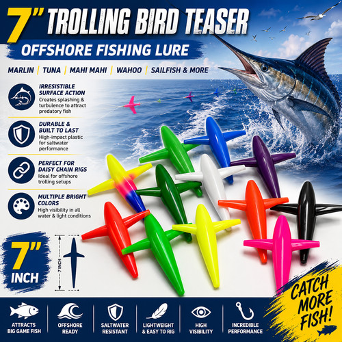 Marlin teaser trolling - 7",