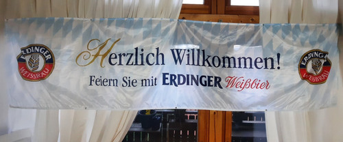 Bandiera erdinger birra bianca - erdinger,
