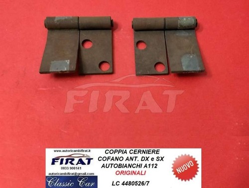 Cerniere cofano autobianchi - cofano,