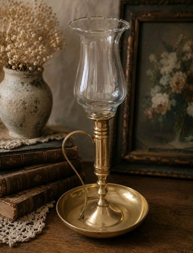 Portacandele vintage ottone - vintage,