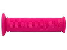 COPPIA MANOPOLE PER MOTO TRIAL FUCSIA DOMINO IN GOMMA CHIUSE MANOPOLA UNIVERSALE