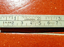 ANTICO METRO PIEGHEVOLE IN METALLO DOPPIA SCALA (cm e inches) - MADE IN  SWEDEN