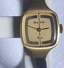 orologio vintage carica manuale Donna Bulova Per Dior Perfettamente Funzionante 