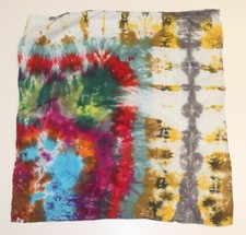 Bandana Tie Dye 21" x 21" verde palude urbana 100% cotone