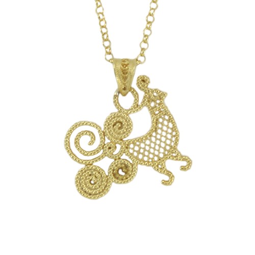 Collana pavoncella sarda - sarda, in