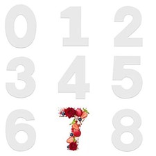 Stampo Torte Numeri Grande con Numeri da 0-8, Stampi per Torte Numeri 10 (b9U)