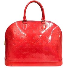 Borsa a mano originale Louis Vuitton Alma MM Monogram Vernis Tote Bag M93625 MI4028