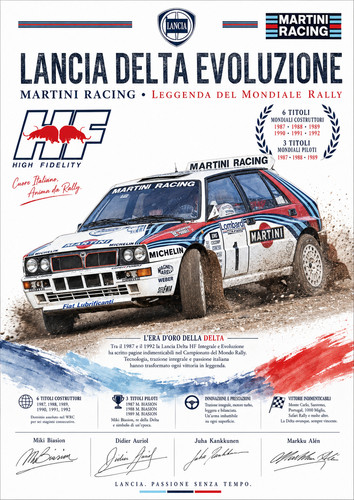 Poster lancia delta evoluzione - poster,