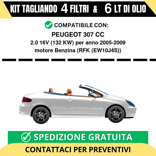 Tagliando per peugeot 307 - tagliando, cc