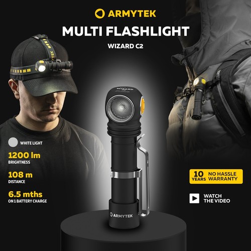 Torcia frontale led armytek - led,