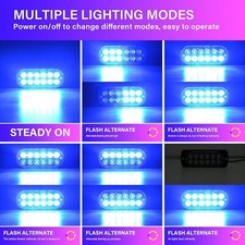 LUCE STROBO FLASH BLU 12 LED