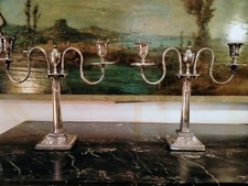 Coppia candelabri in lega