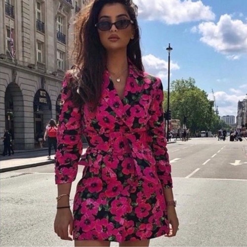 Zara women floral print dress - women,