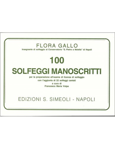 Simeoli 100 solfeggi