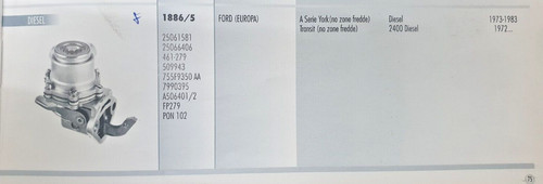 Pompa gasolio bcd 1886 per - gasolio,