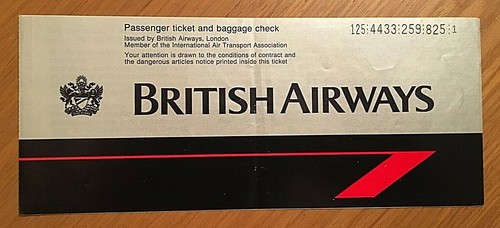 British airways biglietto - "british,