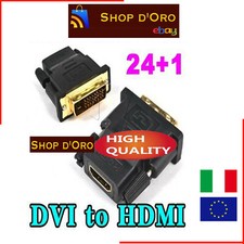Adattatore DVI-D 24+1 poli to HDMI audio video connettore per cavo Monitor HD TV