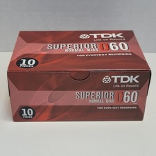 TDK D60 10 pezzi nastri