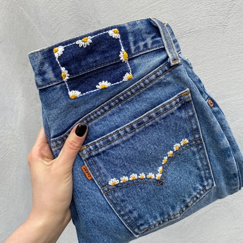 Jeans donna levis arancione - jeans,