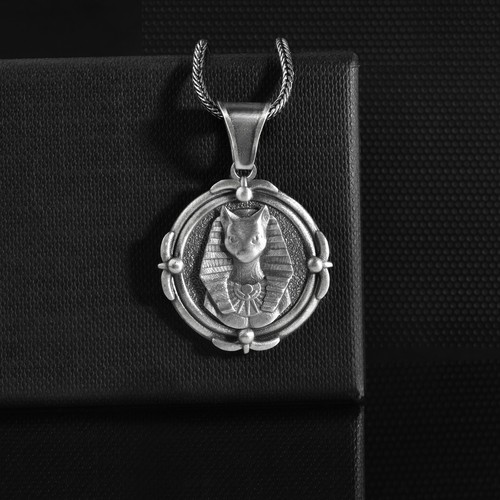 Collana egiziana bastet dea - collana,