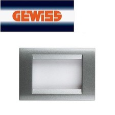 PLACCA 3P TITANIO GEWISS
