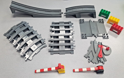 Lego duplo ferrovia binari - ferrovia, •