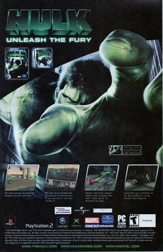 Videogioco 2003 hulk - videogioco,