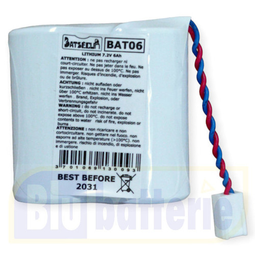 Batteria batsecur bat06 litio - batteria,