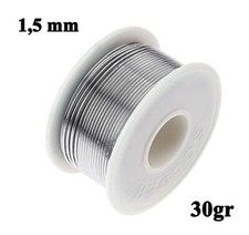 ROCCHETTO ROTOLO DI STAGNO PER SALDATURA DA 1,5 mm -  30 GRAMMI