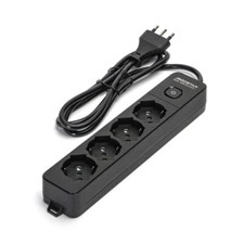 Multipresa nera da 4 posti