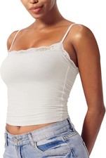 Canotta donna pizzo scollo