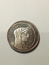 Moneta argento lire - moneta, in