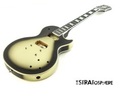 Epiphone Adam Jones Les Paul COLLO CORPO personalizzato antico Silverburst "Non ancora morto"