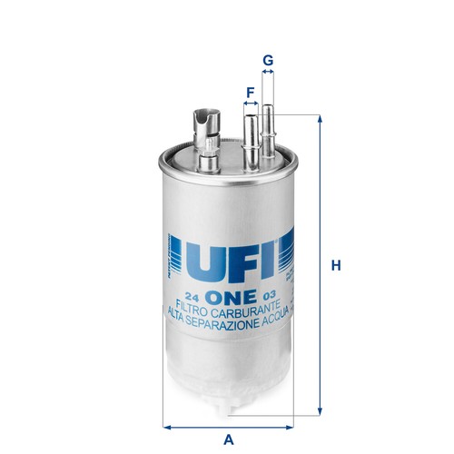 Filtro carburante ufi adatto - filtro,