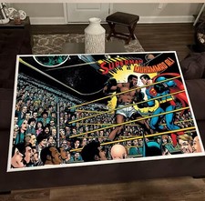 Poster boxe Muhammad Ali vs Superman