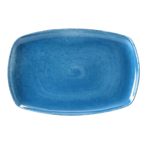 Piatto rettangolare matiz blu - piatto,