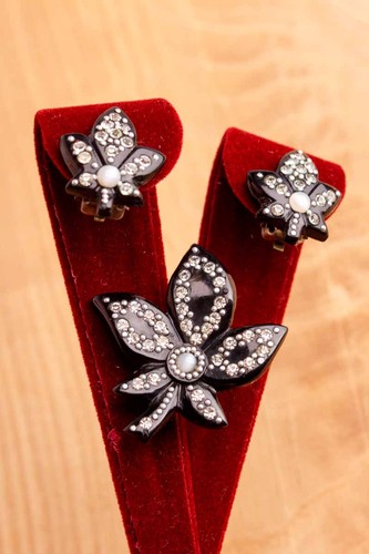 Orecchini clip bachelite