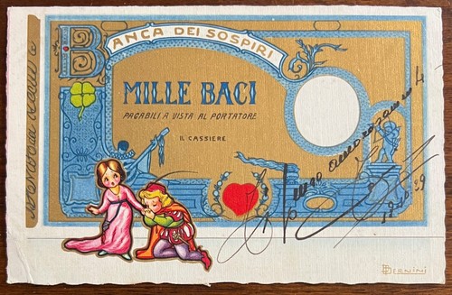 Cartolina banca dei sospiri - dei,