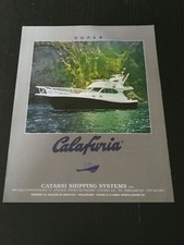 1995 CALAFURIA SUPER BARCA YACHT CATARSI SHIPPING PUBBLICITA  VINTAGE AD